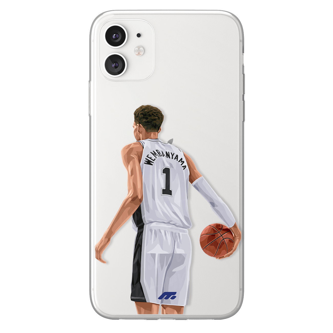 Coque de Victor Wembanyama avec San Antonio Spurs, Etui de téléphone de Basket-ball