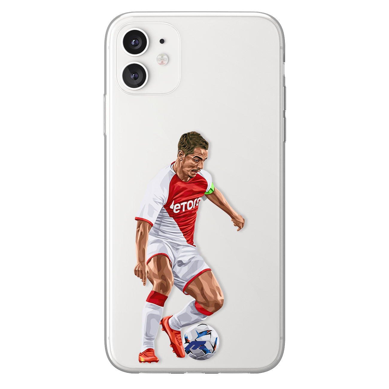 Coque de Wissam Ben Yedder avec AS Monaco, Etui de téléphone de Football