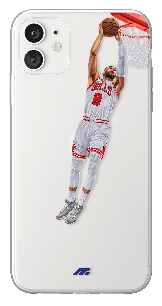 Coque de Zach LaVine avec Chicago Bulls, Etui de téléphone de Basket-ball