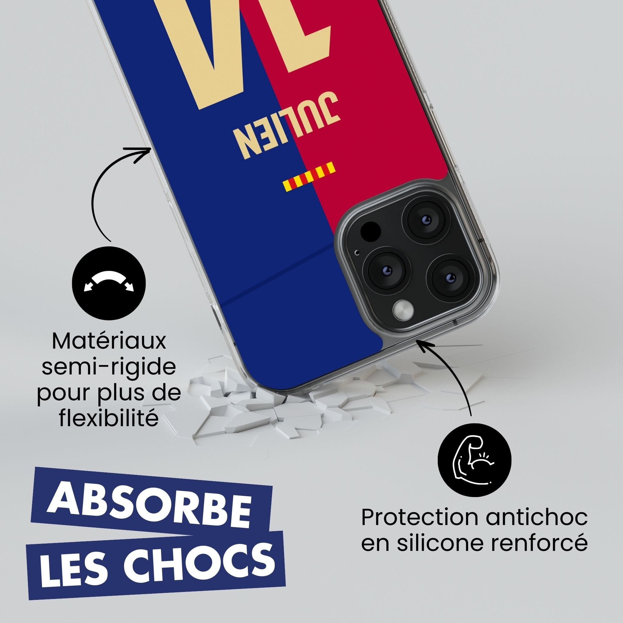 coque de téléphone AVENIR SURVILLIERS FOSSES MARLY HANDBALL - DOMICILE LOGO