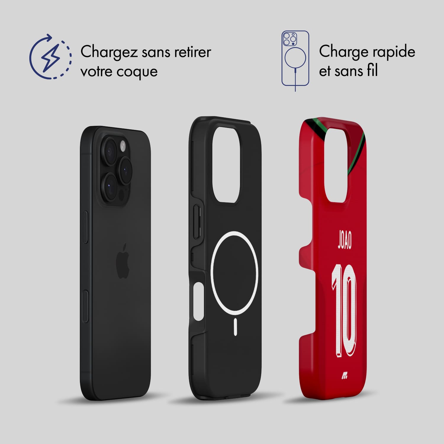 Coque de téléphone Magsafe Equipe de Portugal personnalisée