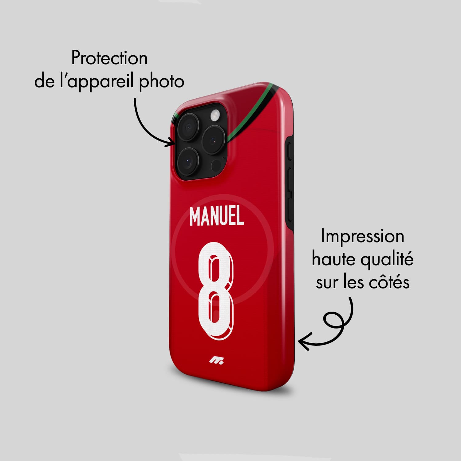 Coque de téléphone Magsafe Equipe de Portugal personnalisée