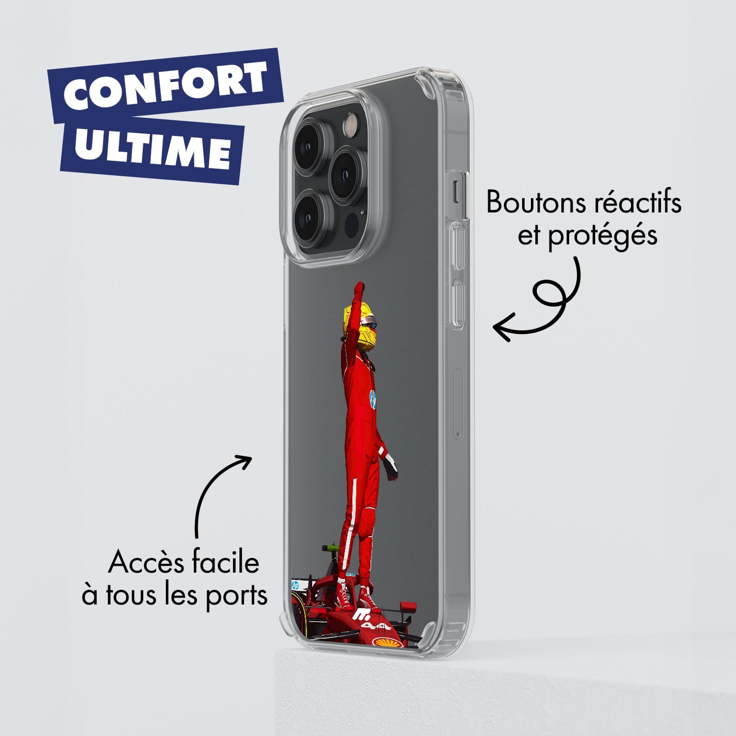 Coque Lewis Hamilton de Formule 1 Ferrari