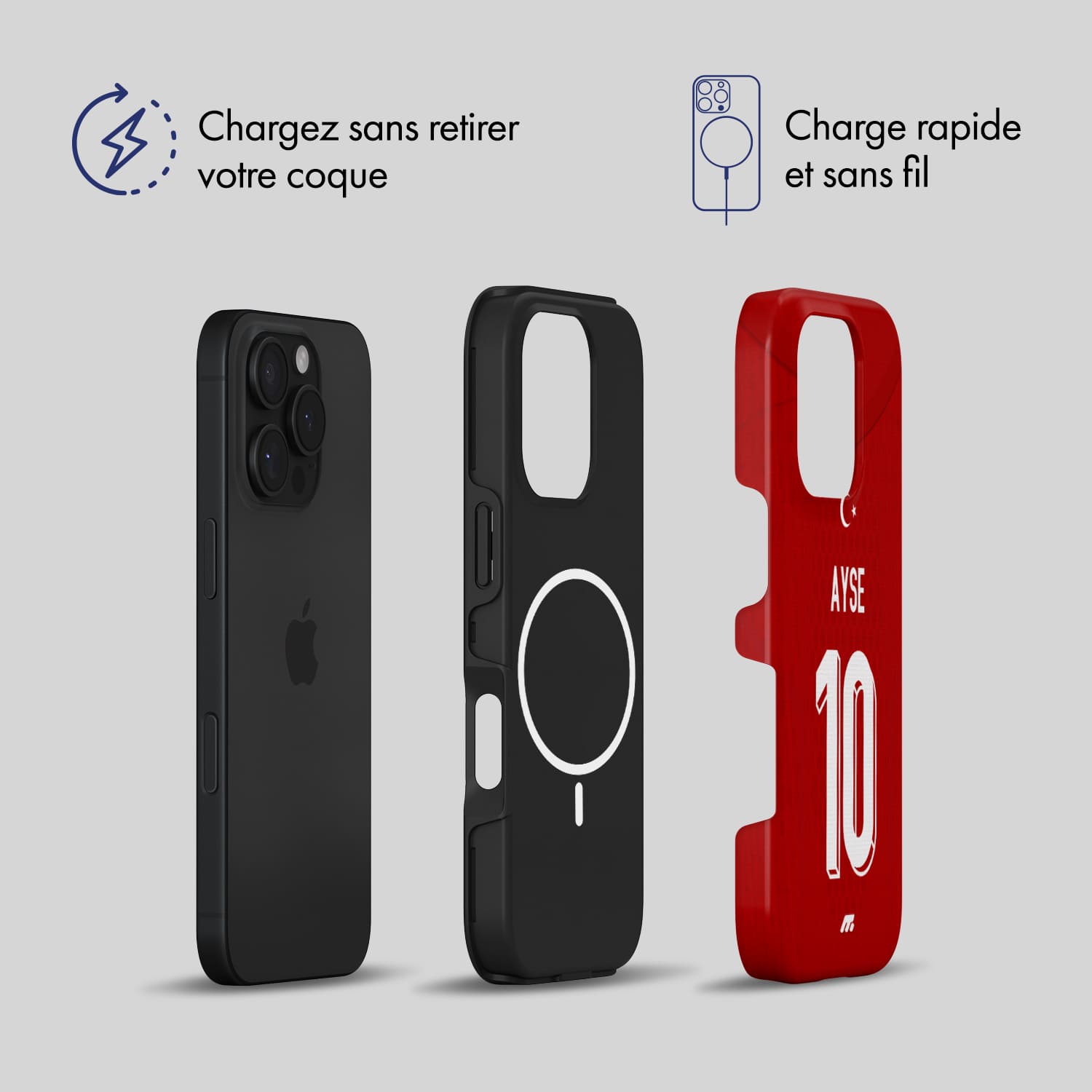 Coque de téléphone Magsafe Equipe de Turquie personnalisée