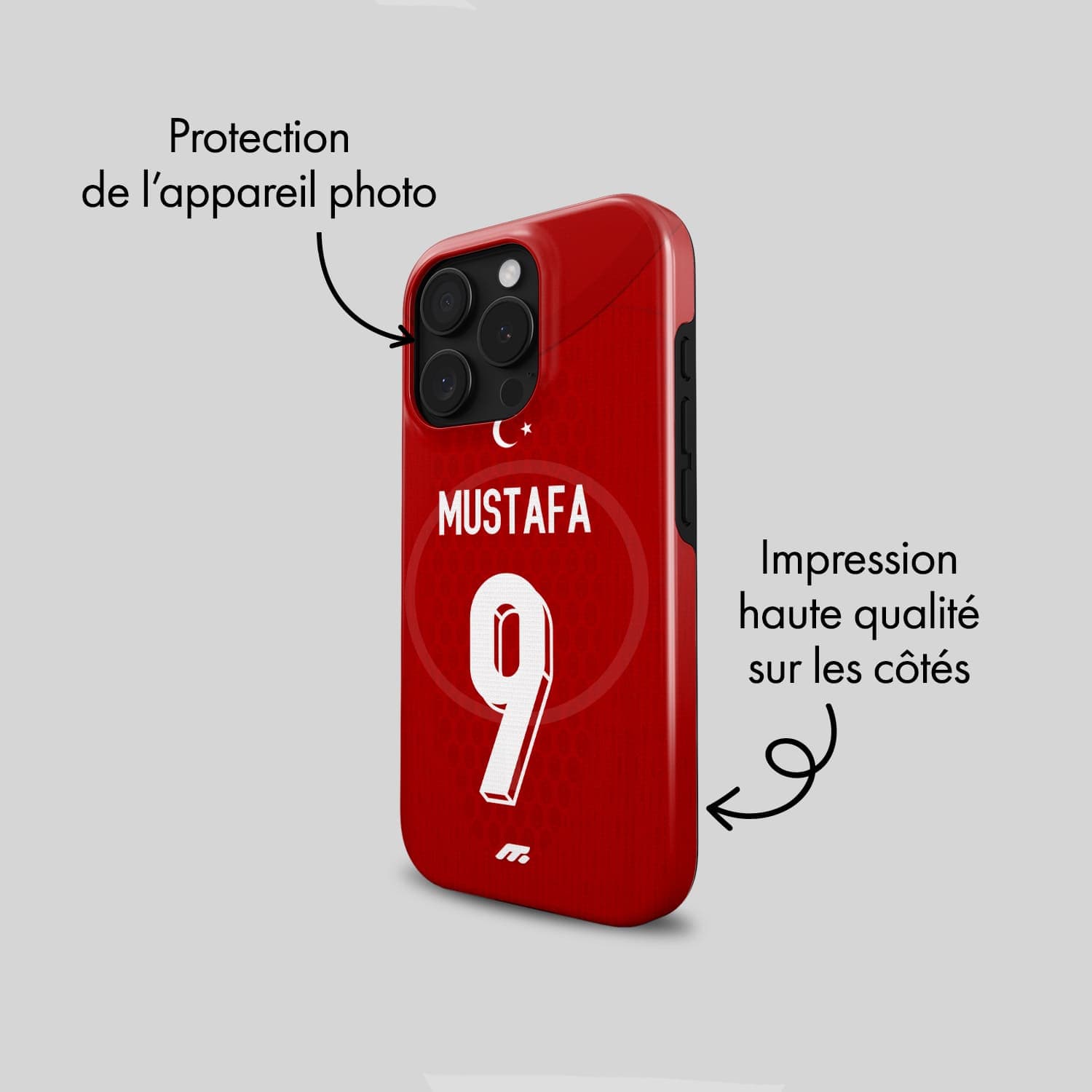 Coque de téléphone Magsafe Equipe de Turquie personnalisée