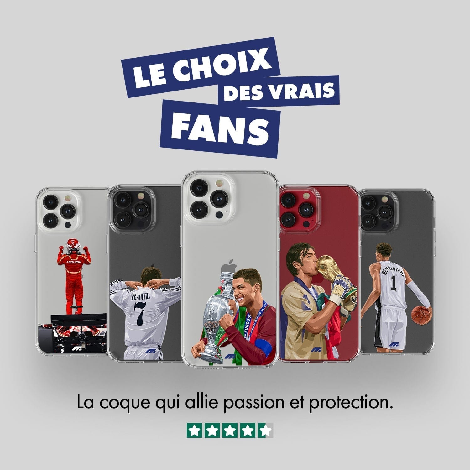 Coque Endrick de Football Brésil