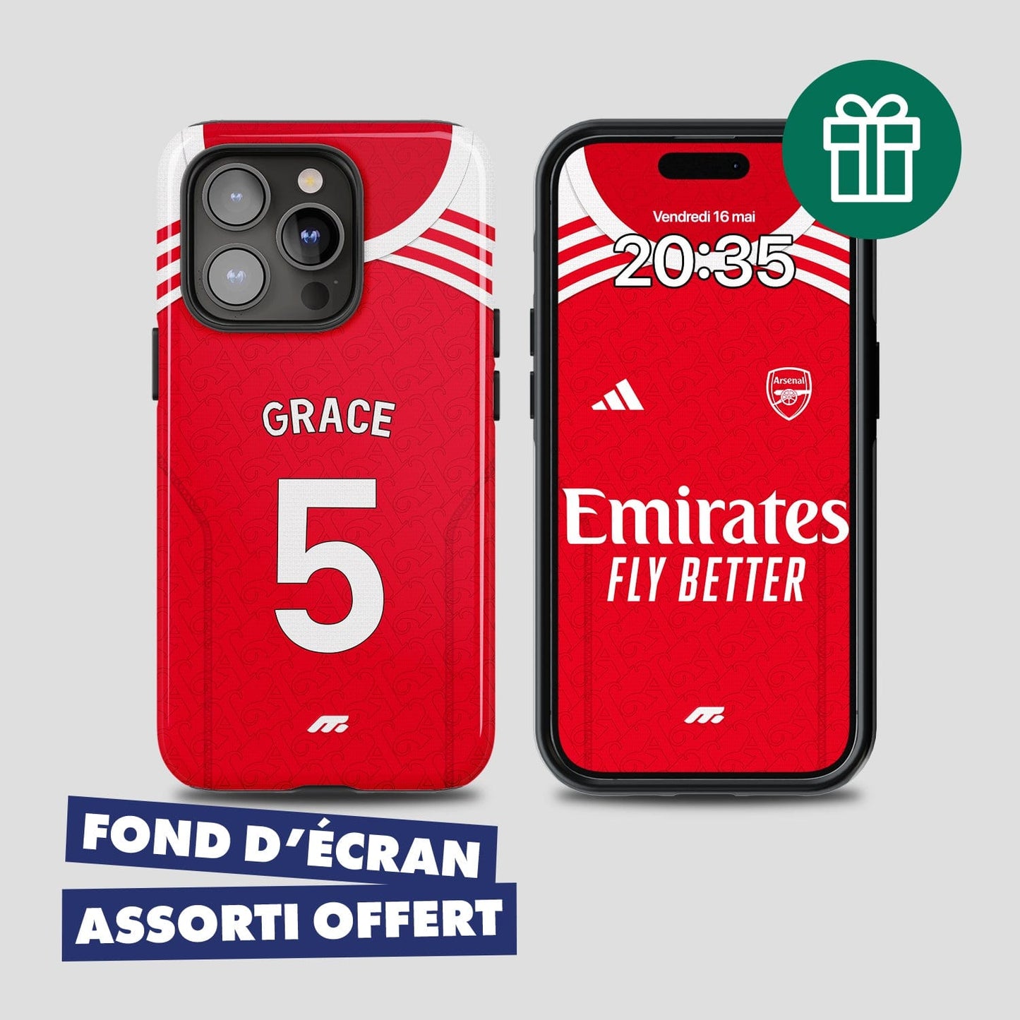 Coque Arsenal football personnalisable pour téléphone 