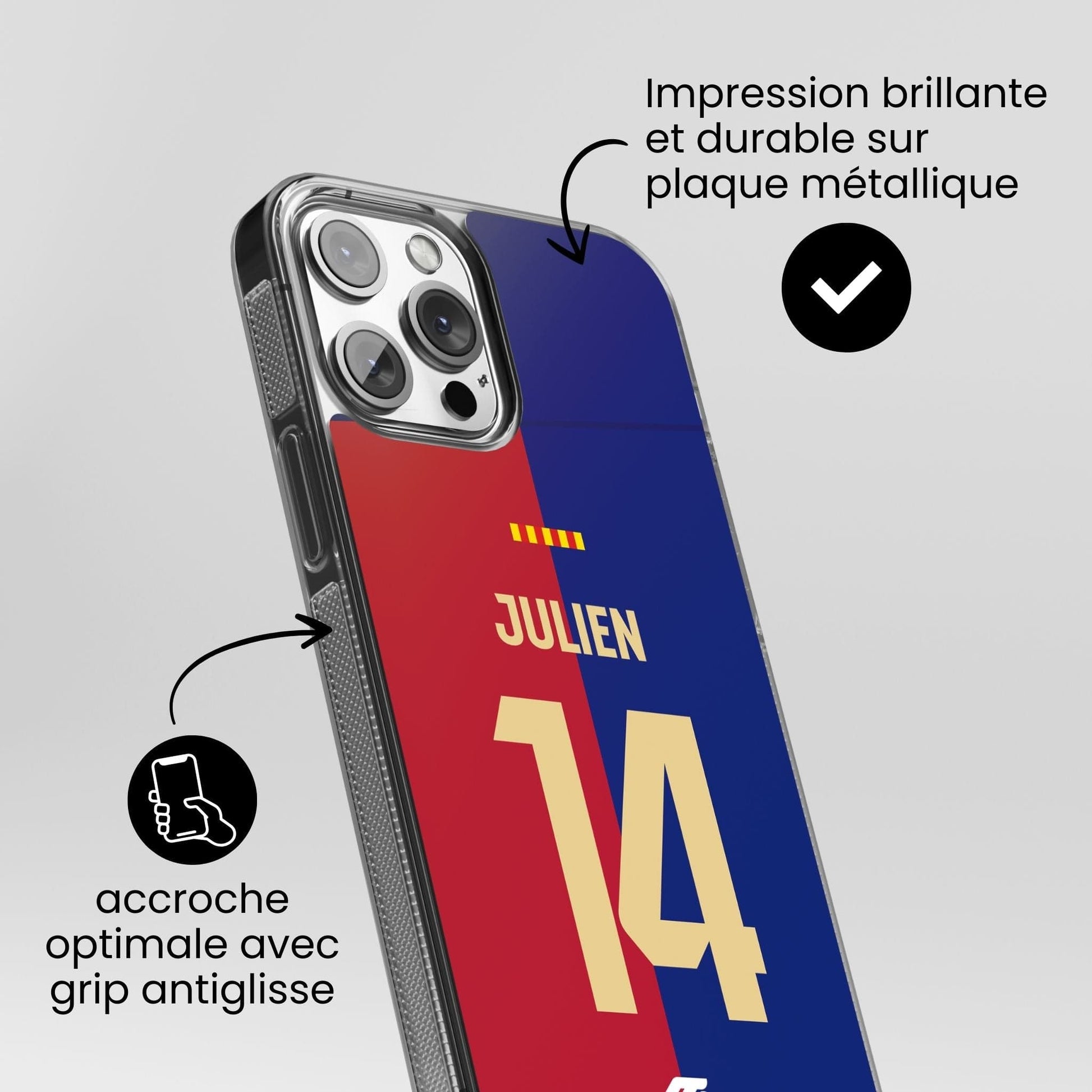 Coque FC Barcelona football personnalisable pour téléphone - iPhone, Samsung, Google, Xiaomi, Oppo