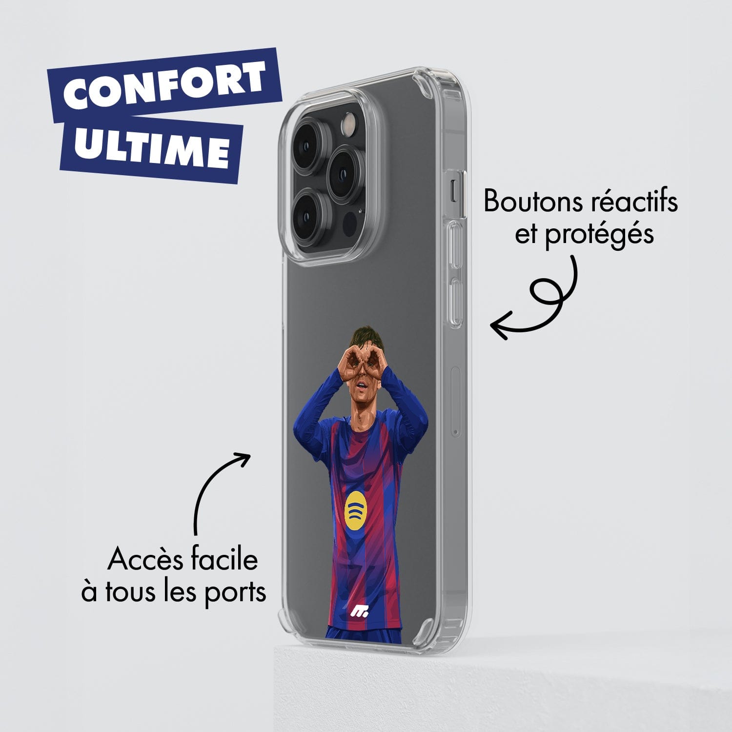 Coque Pedri de Football FC Barcelone