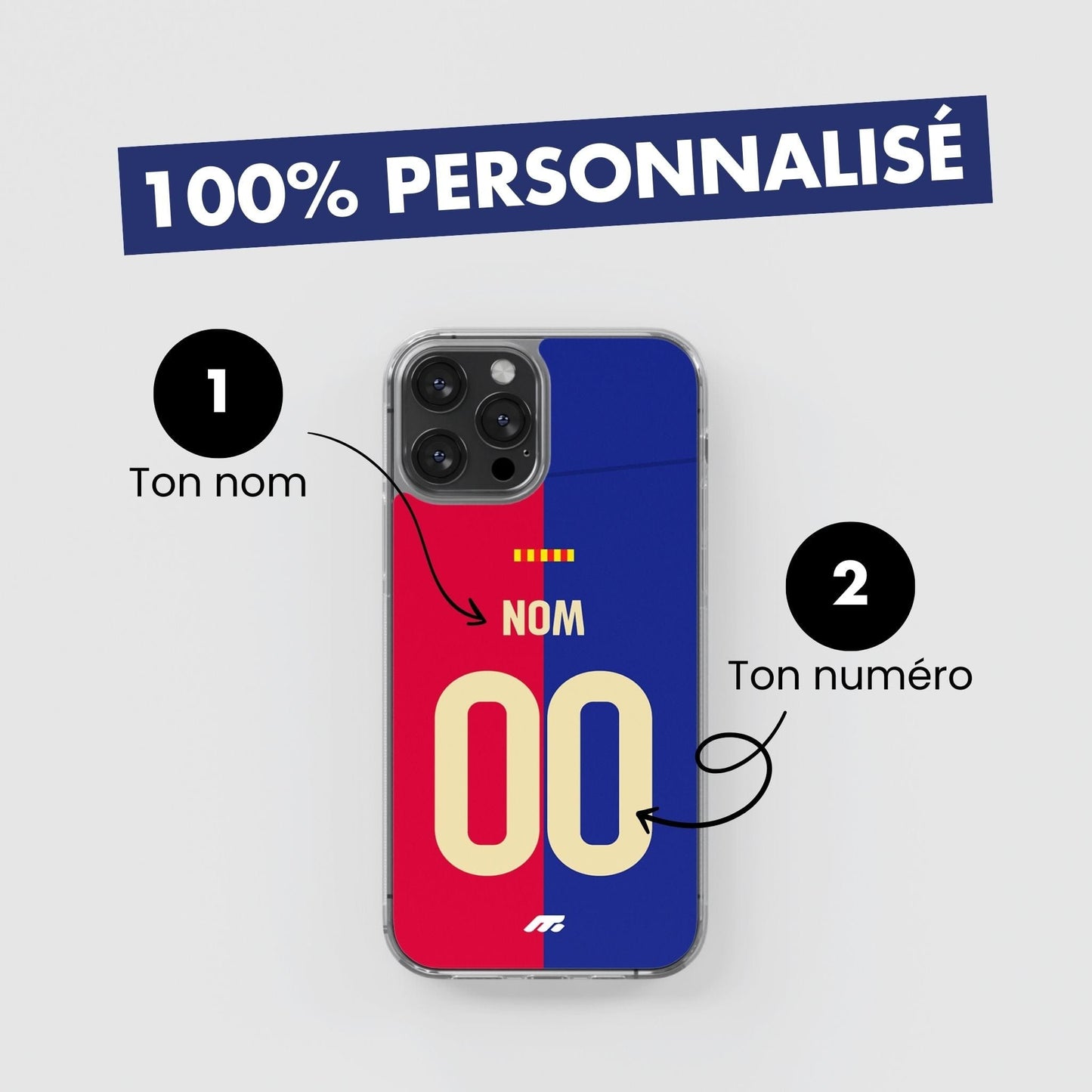 Coque Real Madrid CF football personnalisable pour téléphone - iPhone, Samsung, Google, Xiaomi, Oppo