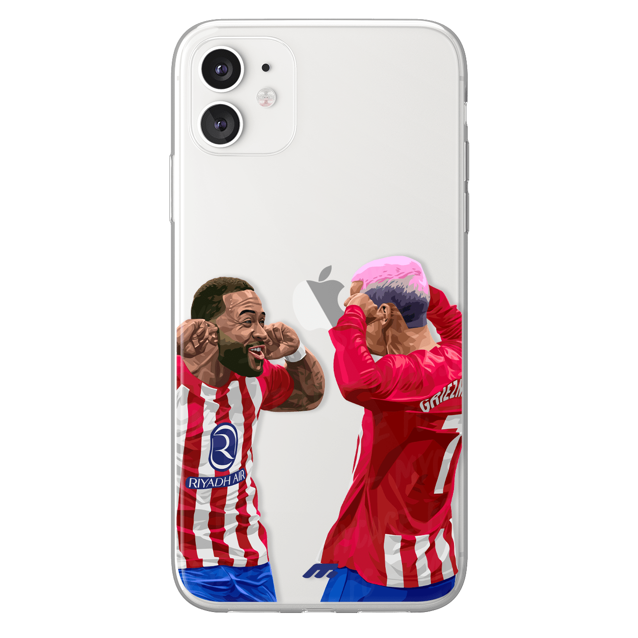 Coque Memphis & Grizou de Football Atletico Madrid
