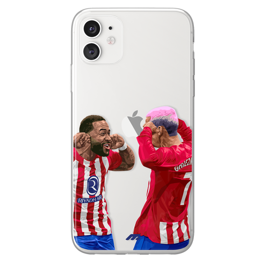 Coque Memphis & Grizou de Football Atletico Madrid
