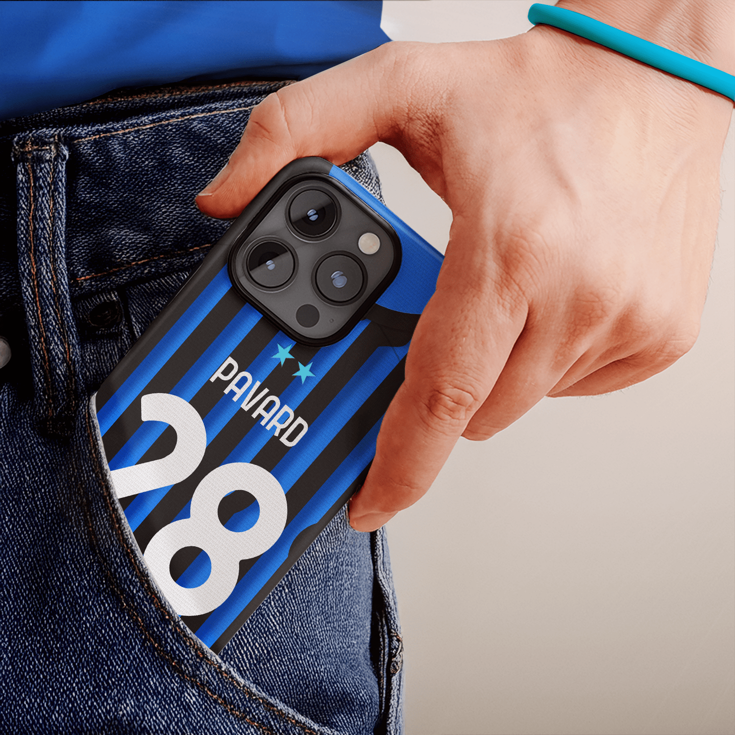 Coque Inter Milan football personnalisable pour téléphone 