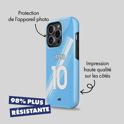 Coque Manchester City football personnalisable pour téléphone 