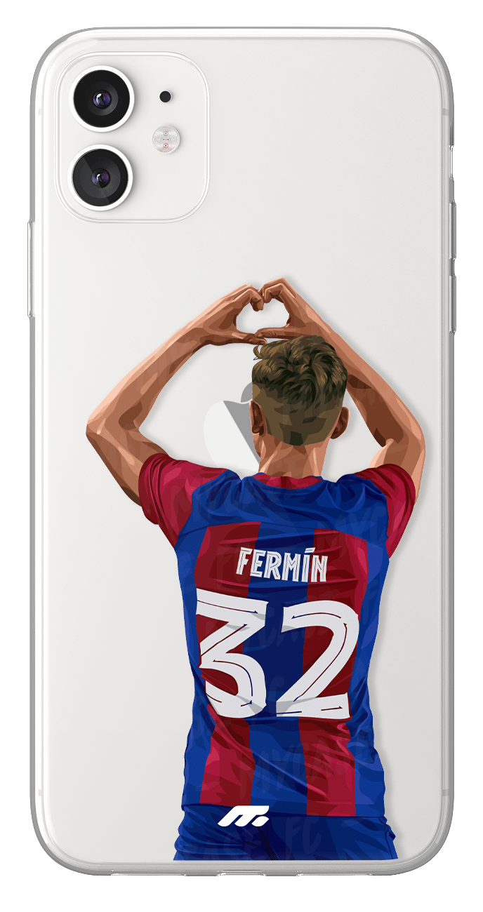 Coque de Fermín López avec FC Barcelona, Etui de téléphone de Football