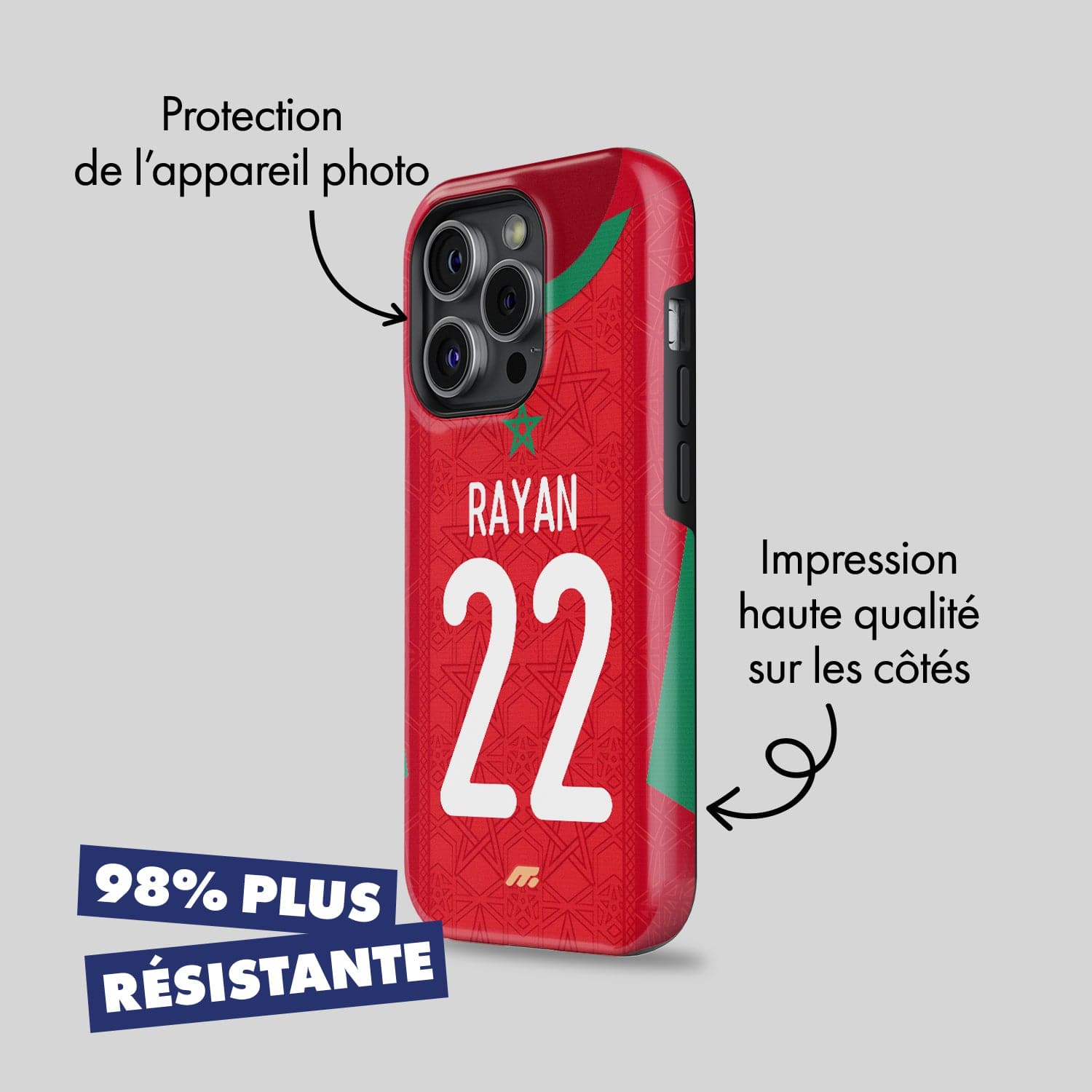 MYCASEFC - Cover in silicone per Samsung Galaxy A60, motivo: calcio, personalizzabile Custodia per smartphone personalizzata e realizzata in Francia in TPU MYCASEFC - Cover in silicone per Samsung Galaxy A60, motivo: calcio, personalizzabile Custodia per smartphone personalizzata e realizzata in Francia in TPU