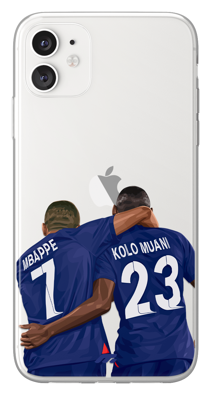 Coque de Kylian & Randal avec Paris Saint-Germain, Etui de téléphone de Football