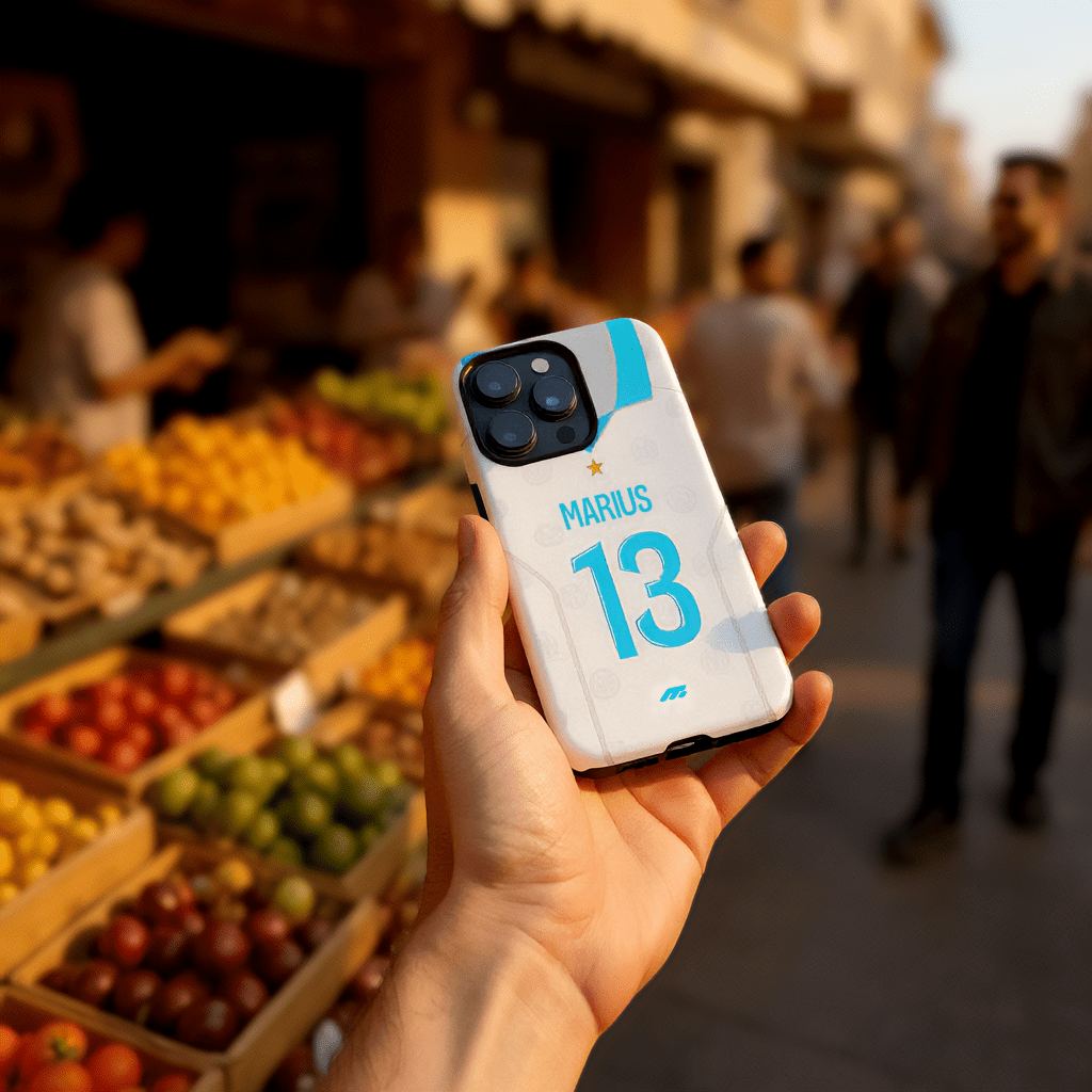 Coque Olympique de Marseille football personnalisable pour téléphone