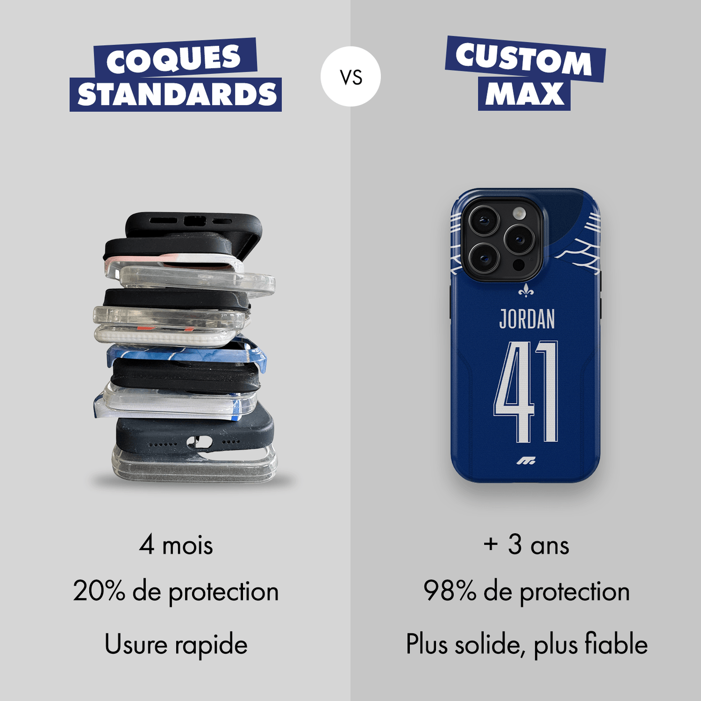 Coque PSG football personnalisable pour téléphone