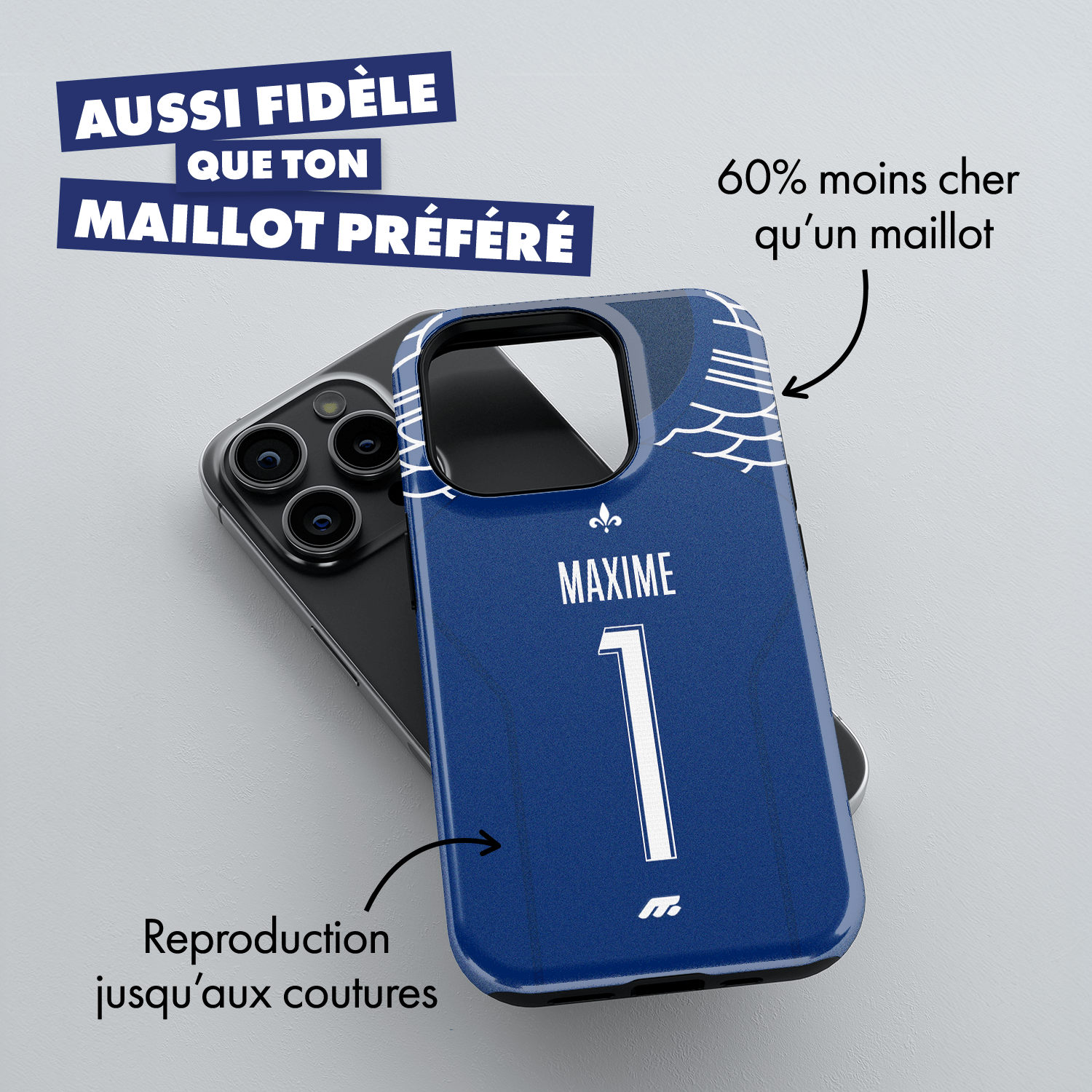 Coque PSG football personnalisable pour téléphone