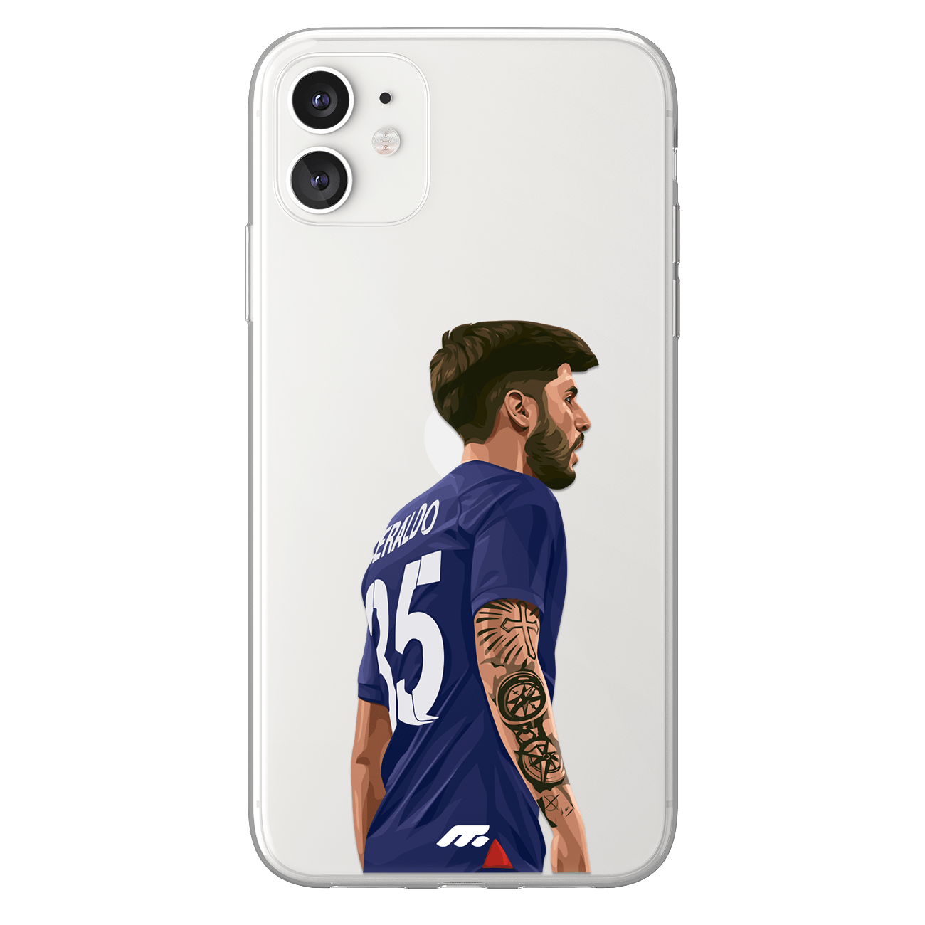 Coque de Lucas Beraldo avec Paris Saint-Germain, Etui de téléphone de Football