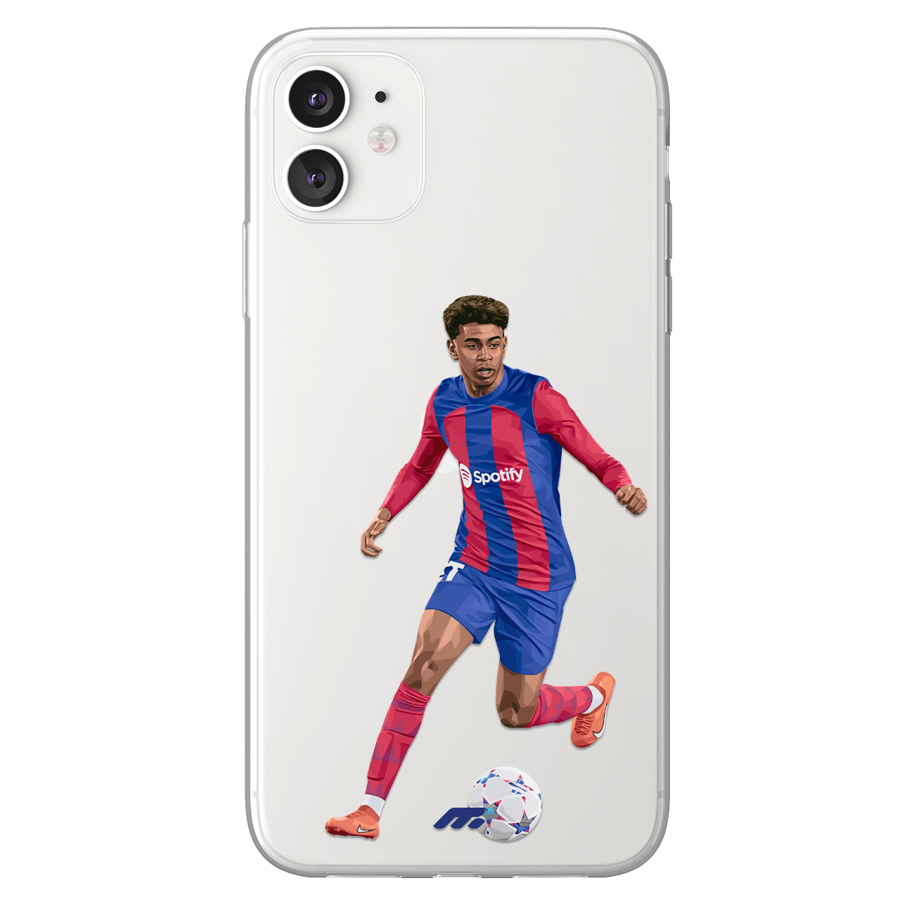 Coque de Lamine Yamal avec FC Barcelona, Etui de téléphone de Football