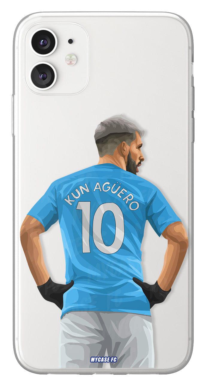 Coque de Kun Aguero avec Manchester City, Etui de téléphone de Football
