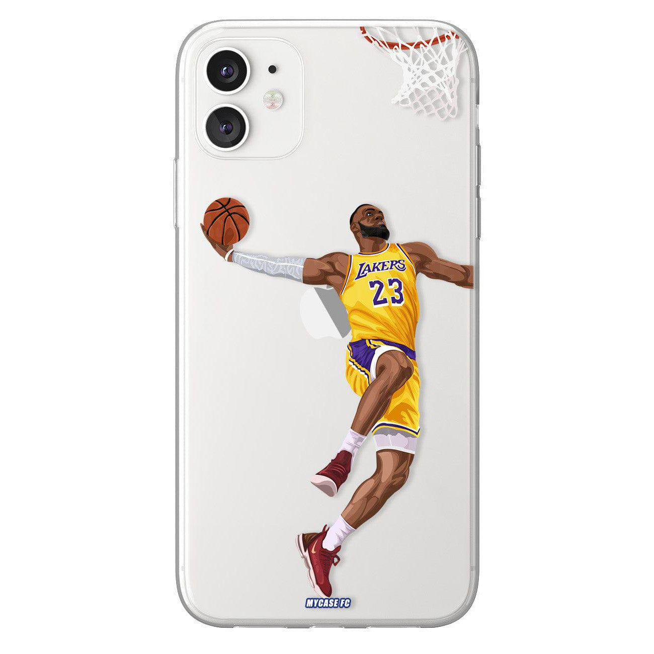 Coque de Lebron James avec Los Angeles Lakers, Etui de téléphone de Basket-ball