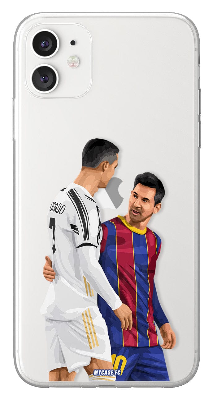 Coque de Cristiano Ronaldo et Messi avec Juventus Football Club, Etui de téléphone de Football