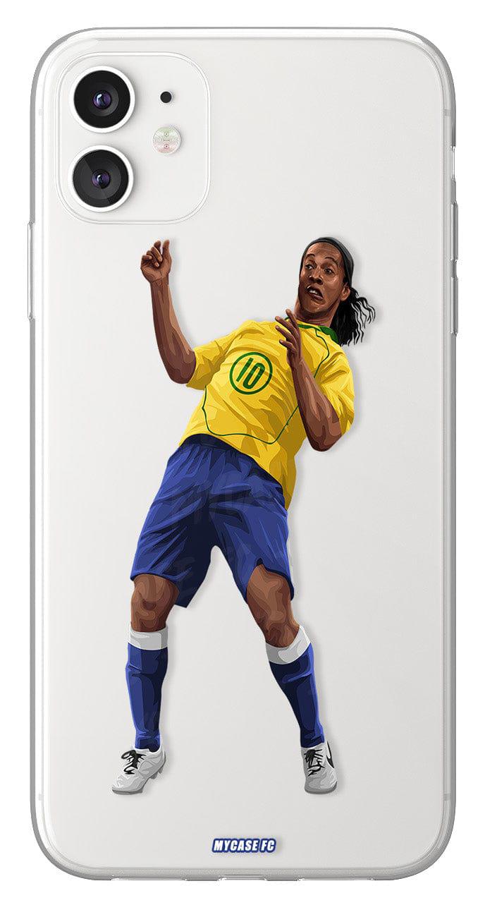 Coque de Ronaldinho avec Brésil, Etui de téléphone de Football