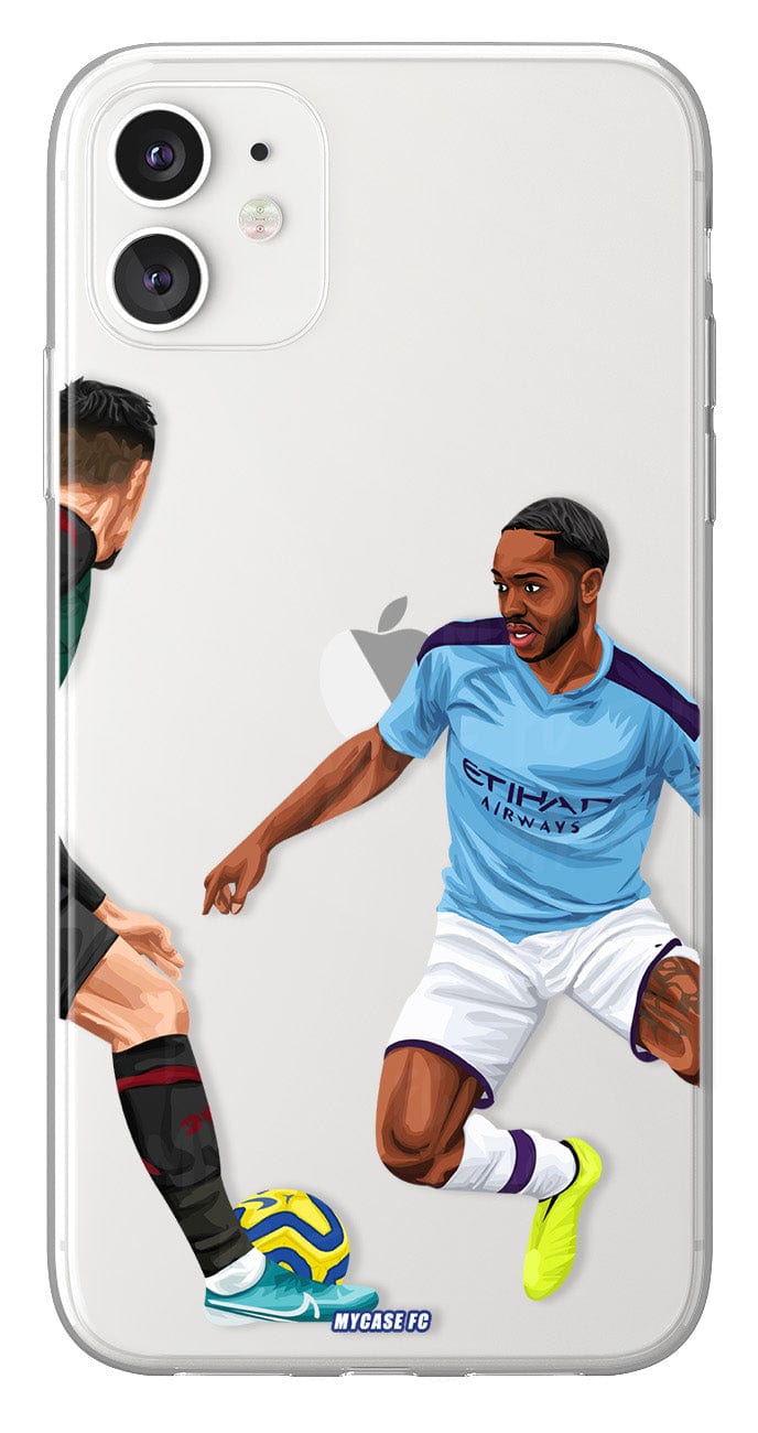 Coque de Raheem Sterling avec Manchester City, Etui de téléphone de Football