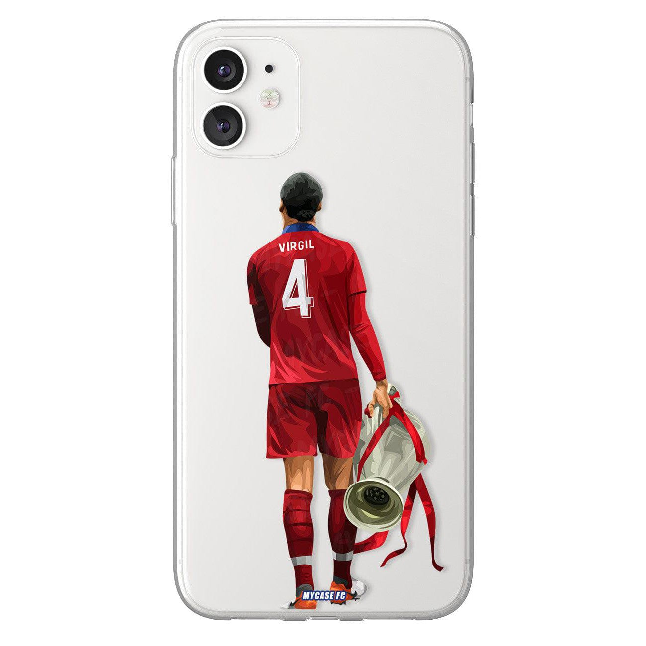 Coque de Virgil Van Dijk avec Liverpool Football Club, Etui de téléphone de Football