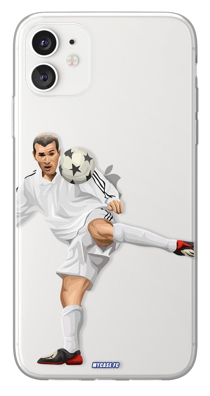 Coque de Zinedine Zidane avec Real Madrid CF, Etui de téléphone de Football