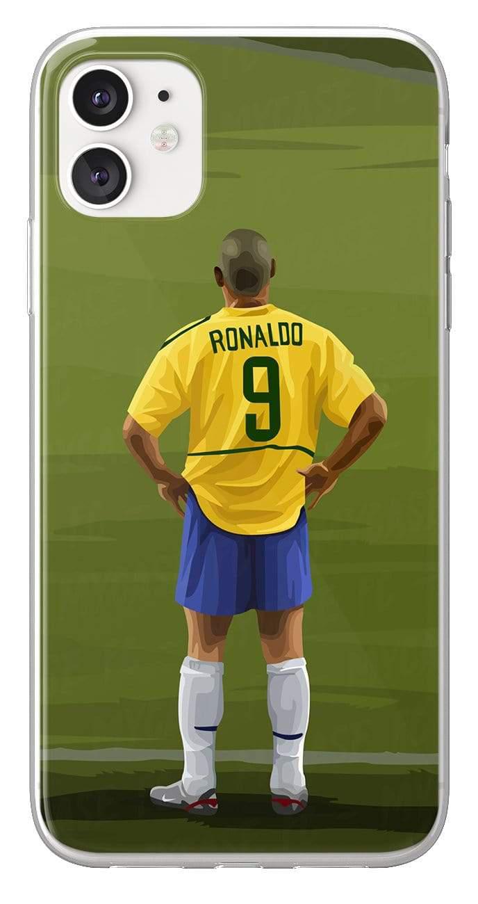 Coque de Ronaldo avec Brésil, Etui de téléphone de Football