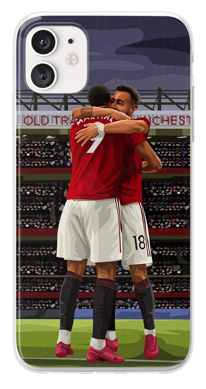 Coque de Anthony Martial avec Manchester United, Etui de téléphone de Football