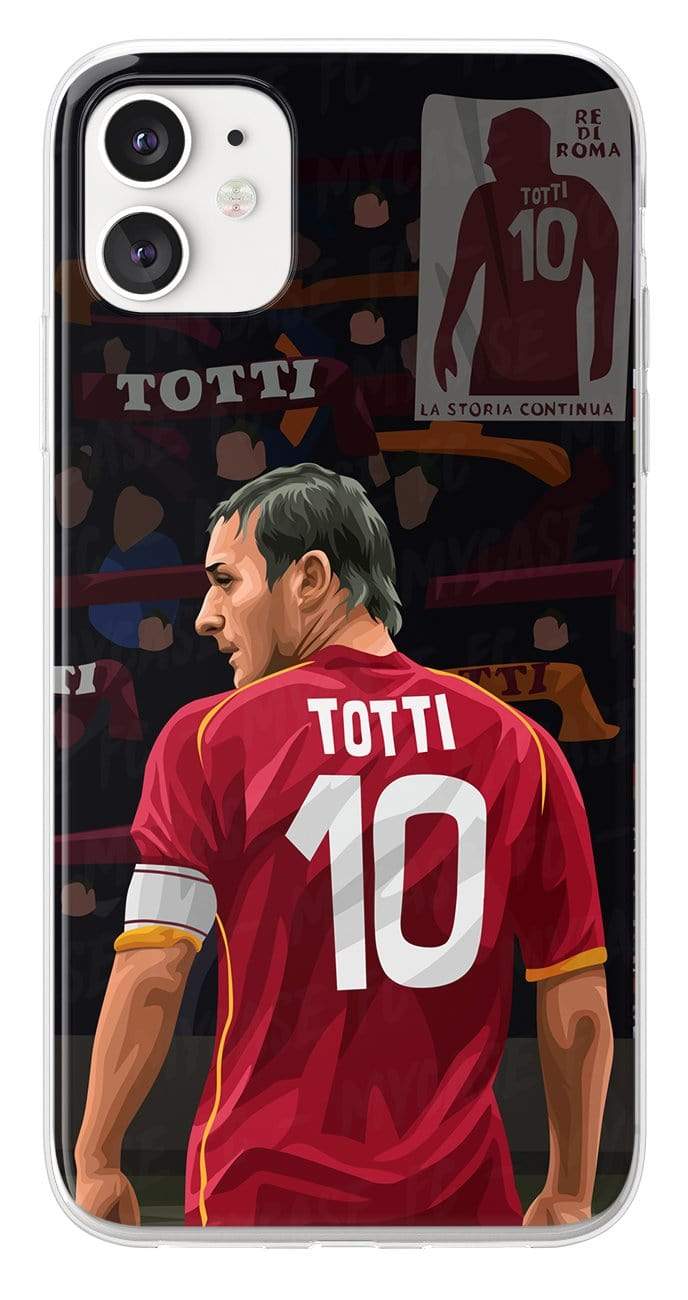 Coque de Francesco Totti avec AS Roma, Etui de téléphone de Football