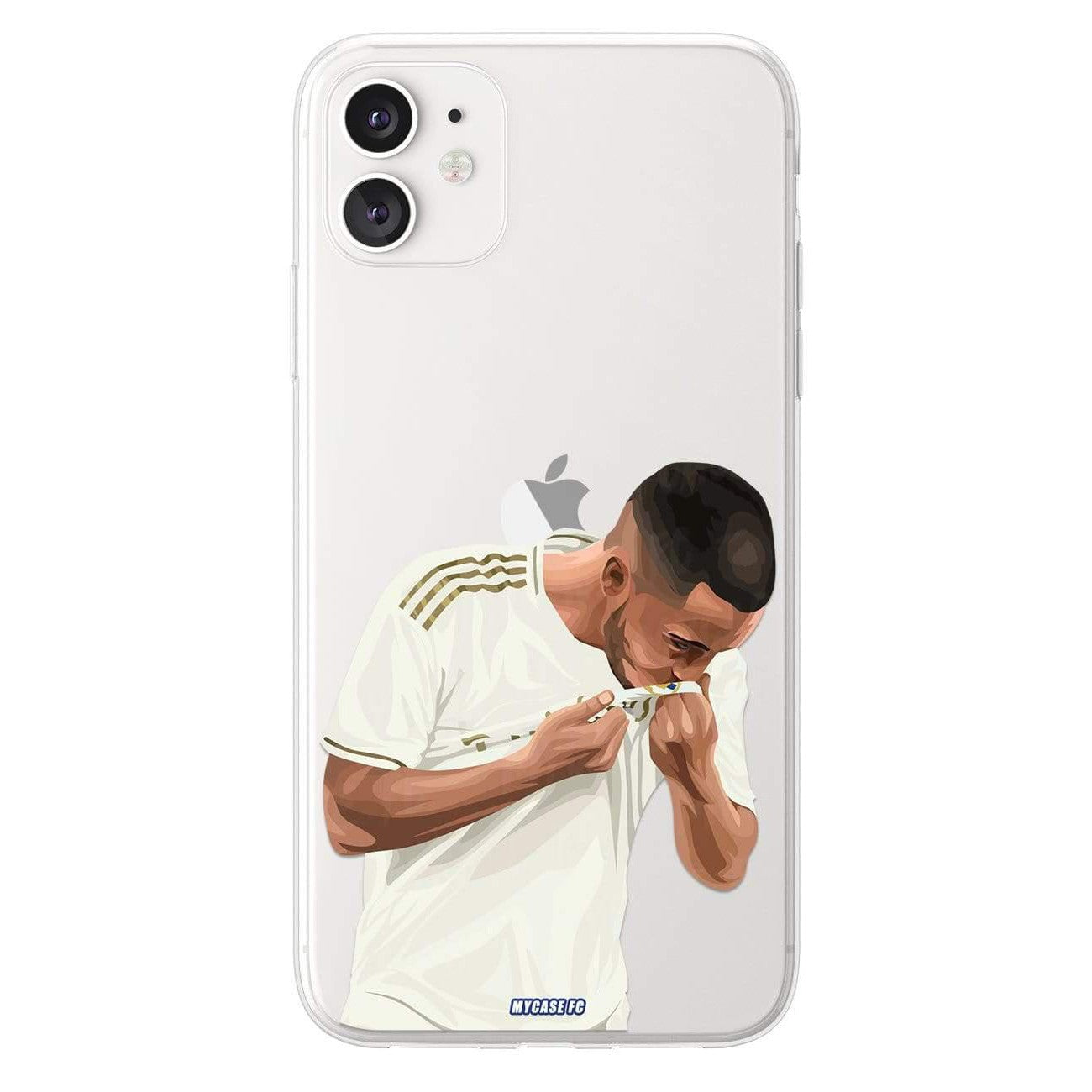 Coque de Eden Hazard avec Real Madrid CF, Etui de téléphone de Football