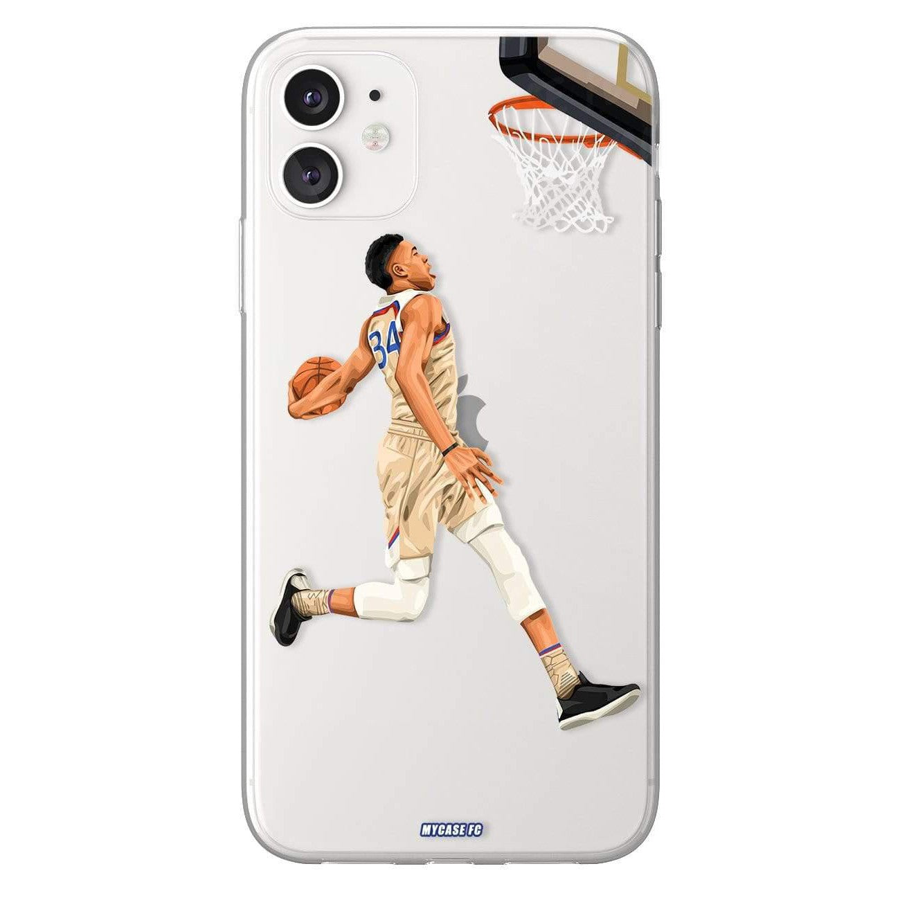 Coque de Giánnis Antetokoúnmpo avec Milwaukee Bucks, Etui de téléphone de Basket-ball