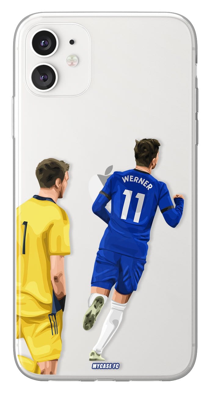 Coque de Timo Werner avec Chelsea FC, Etui de téléphone de Football